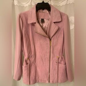 IMAN suede moto jacket